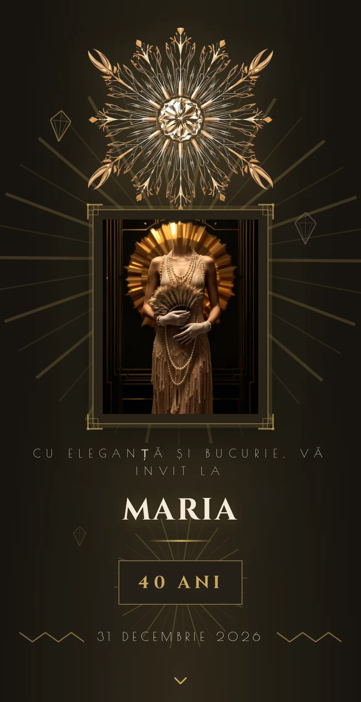 Invitație Gala — aniversare 40 de ani