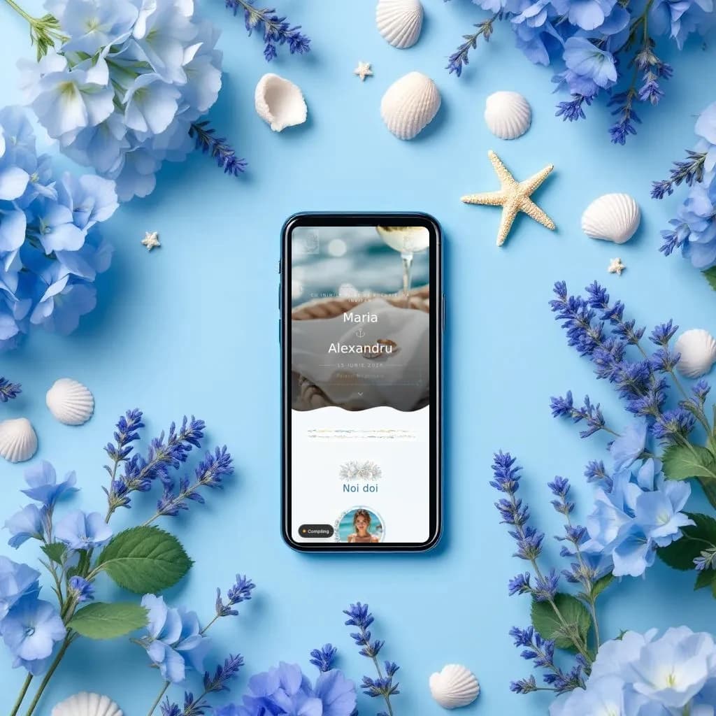Riviera — invitație digitală de nuntă