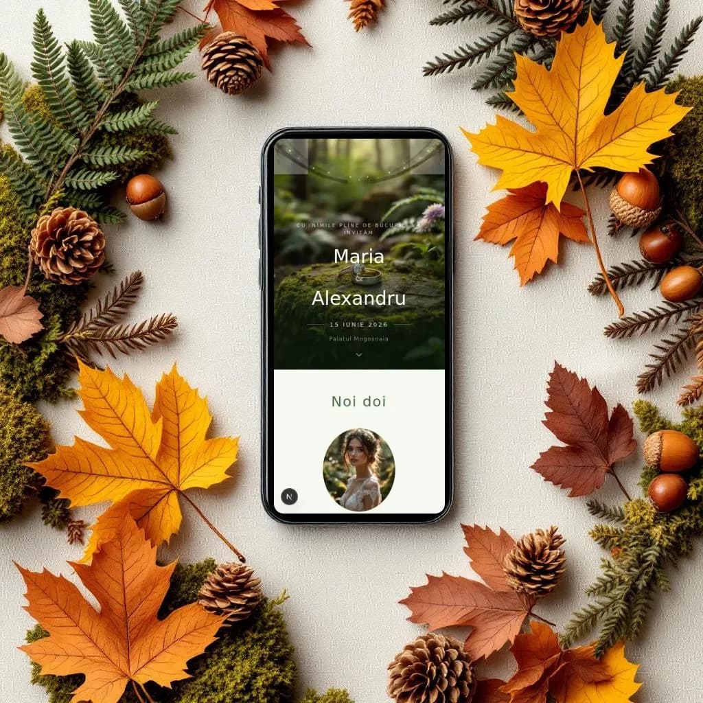 Wildwood — invitație digitală de nuntă