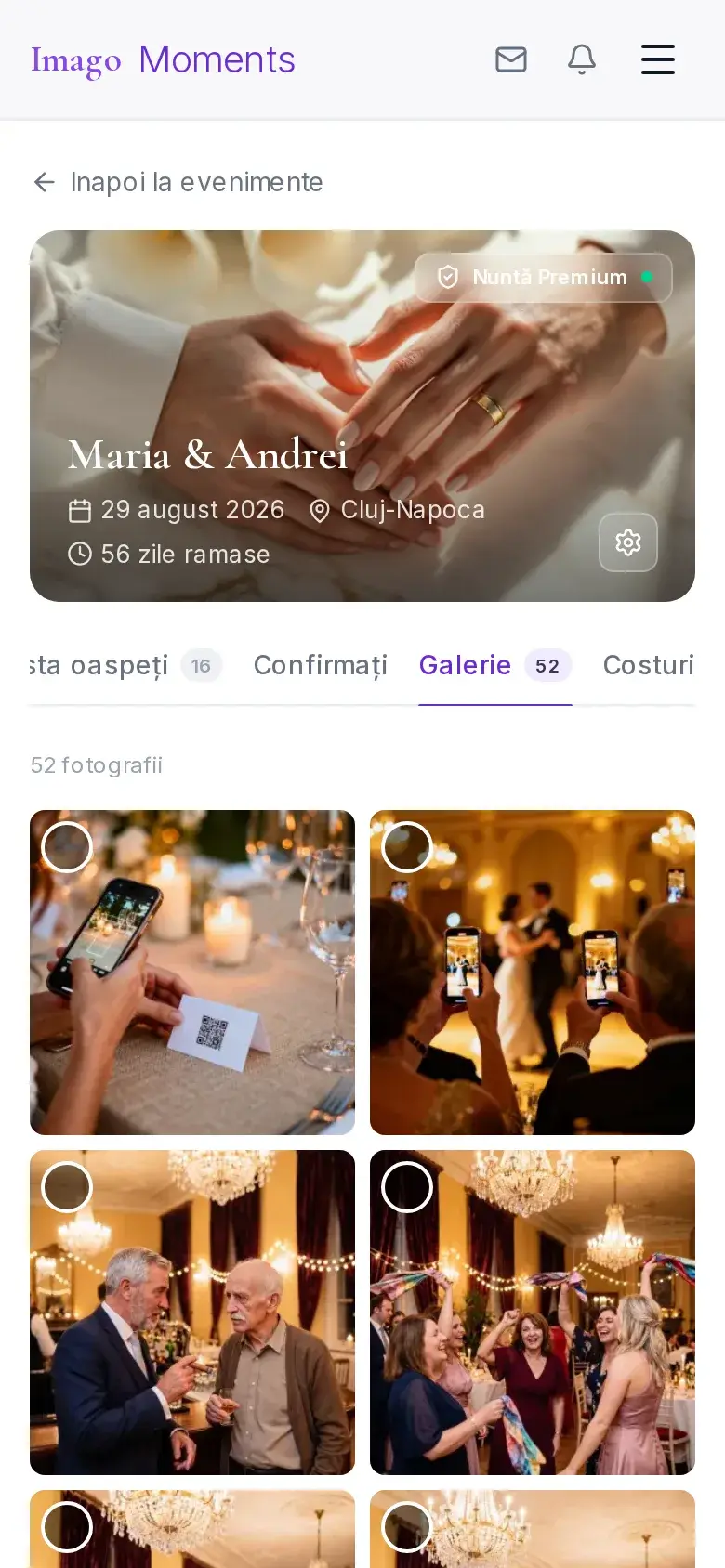Galeria evenimentului cu pozele invitaților și ale fotografului