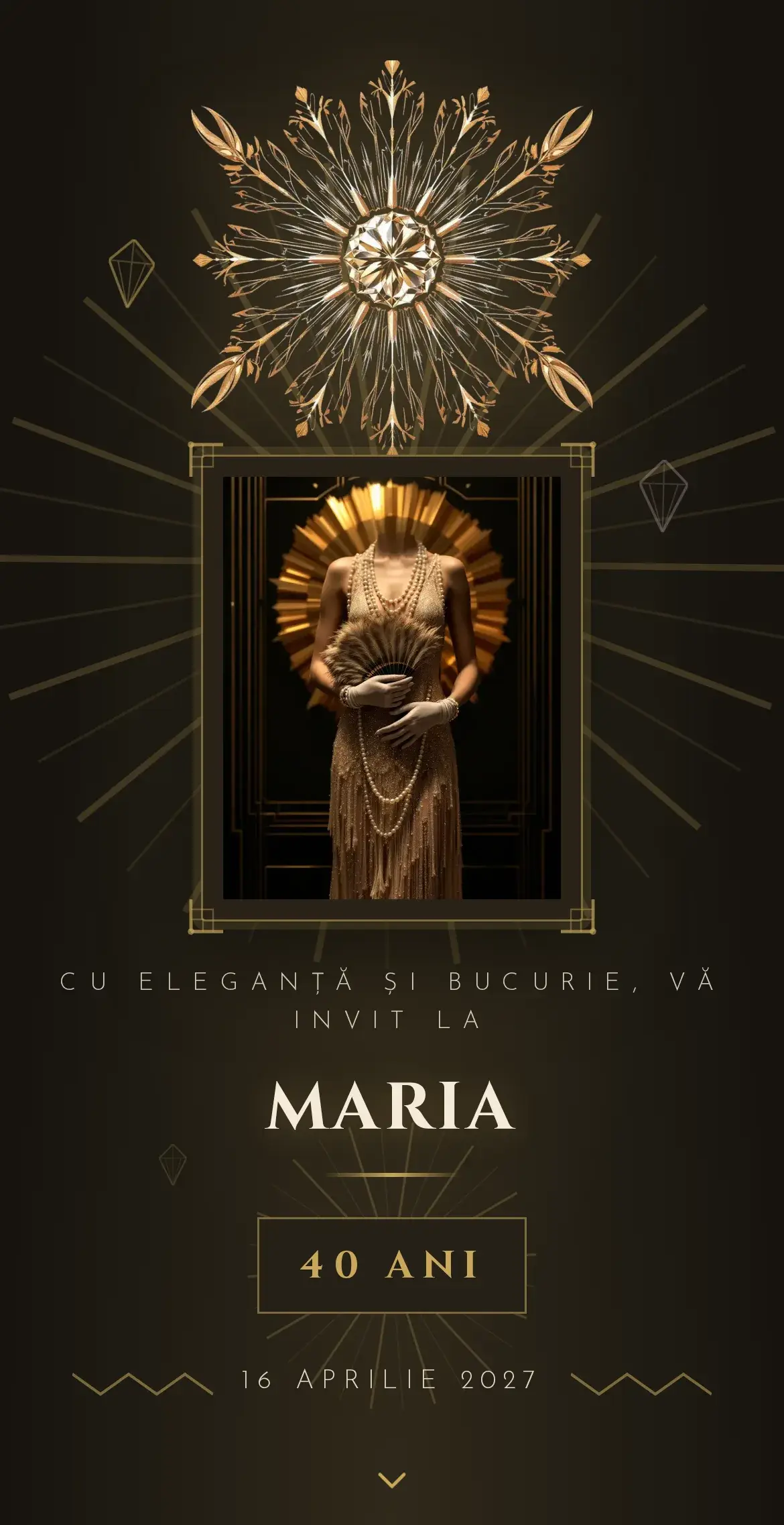 Invitație Gala — aniversare 40 de ani
