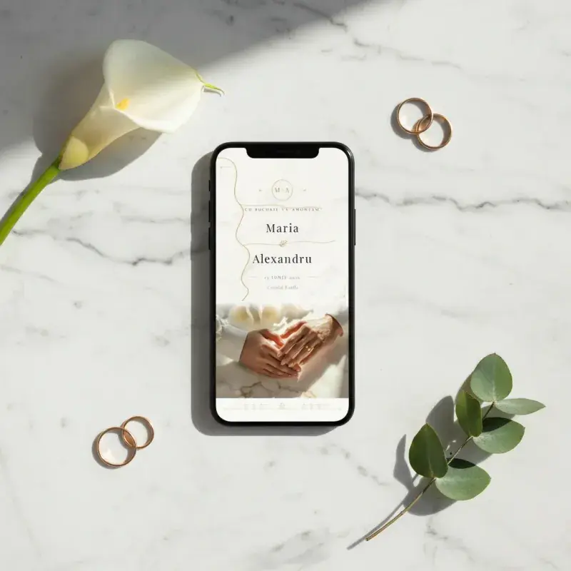 Marble — model de invitație